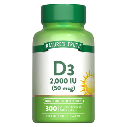 Nature´s Truth Vitamina D3 2000 UI (50 mcg), 300 cápsula