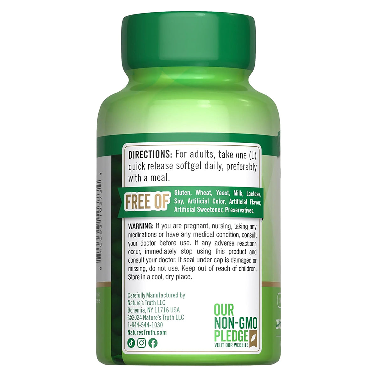 Nature´s Truth Vitamina D3 2000 UI (50 mcg), 300 cápsula
