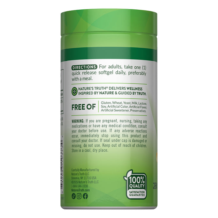 Nature's Truth Vitamina D3 2000 UI (50 mcg), 300 cápsula