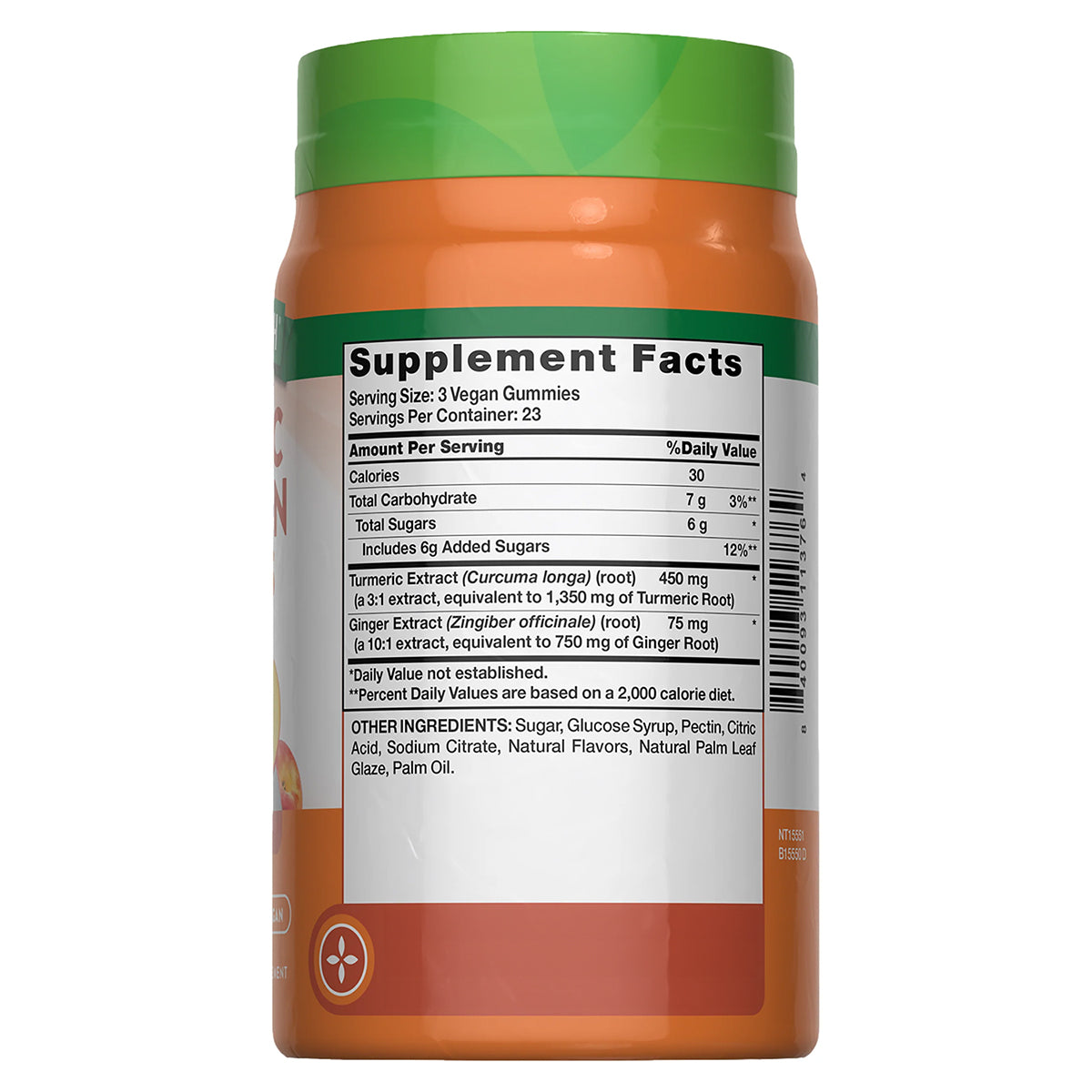 Nature's Truth Suplemento de Cúrcuma, curcumina y jengibre, 70 gomitas