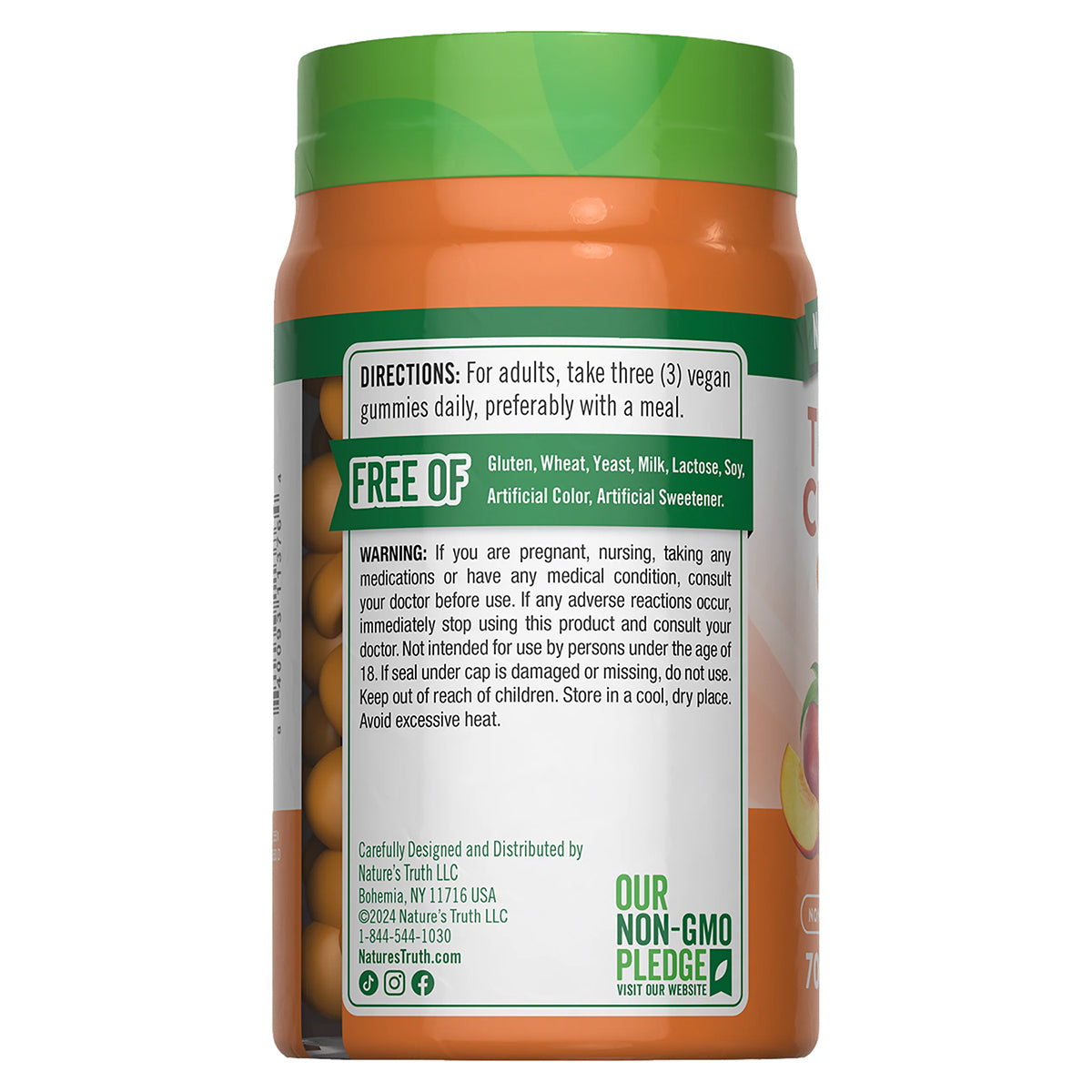 Nature's Truth Suplemento de Cúrcuma, curcumina y jengibre, 70 gomitas