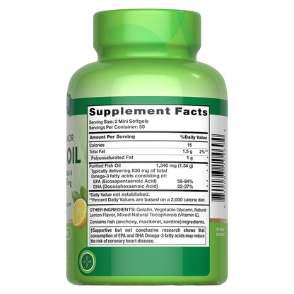 Nature's Truth Omega 3 - 1,340 mg por cápsula, 100 cápsulas