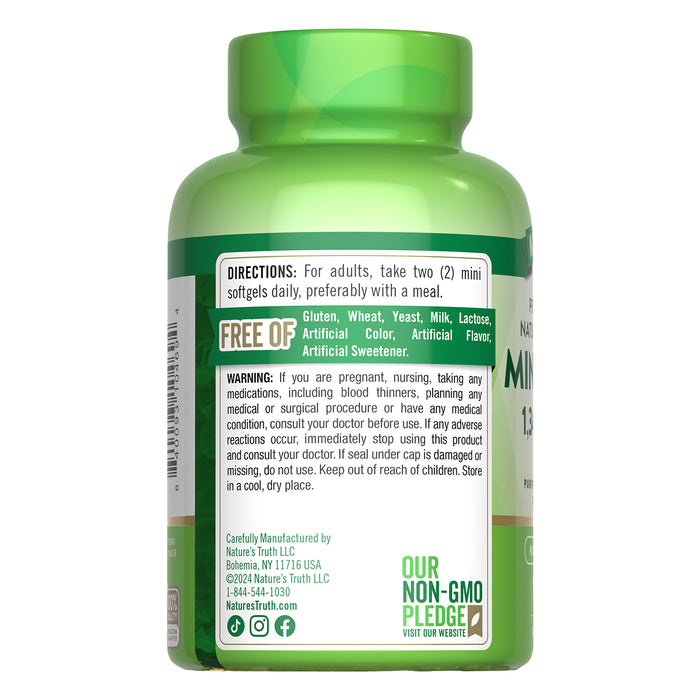 Nature's Truth Omega 3 - 1,340 mg, 100 cápsulas sabor limón