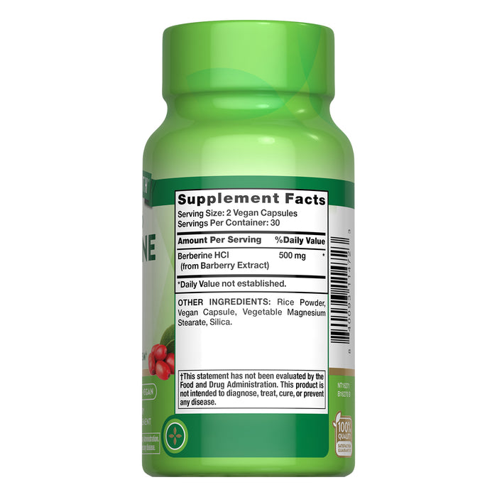 Nature's Truth Suplemento de Berberina 500 mg, 60 cápsulas