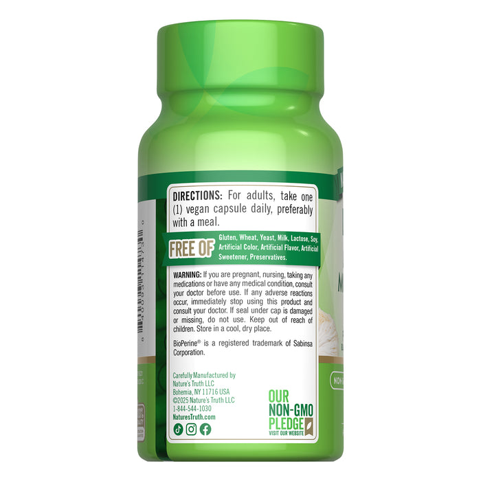 Nature's Truth Hongo melena de león 2100 mg, 50 cápsulas