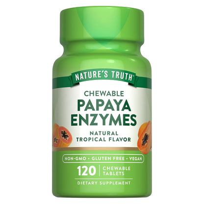 Nature's Truth Enzimas de Papaya 120 tabletas
