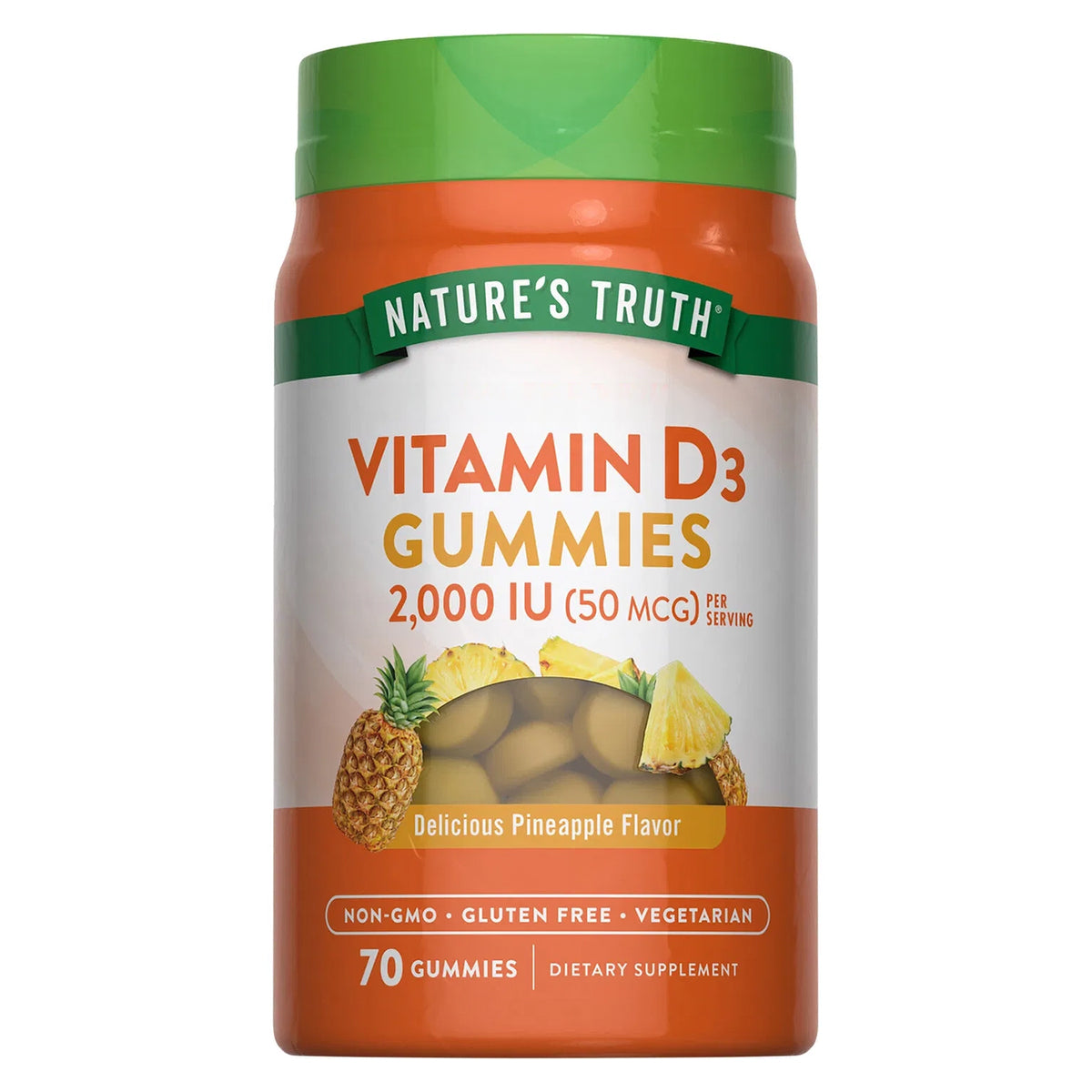 Nature's Truth Vitamina D3 2000 UI (50 mcg), 70 gomitas