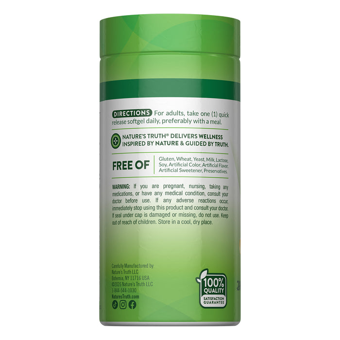 Nature's Truth Vitamina D3 1000 UI (25 mcg), 250 cápsulas