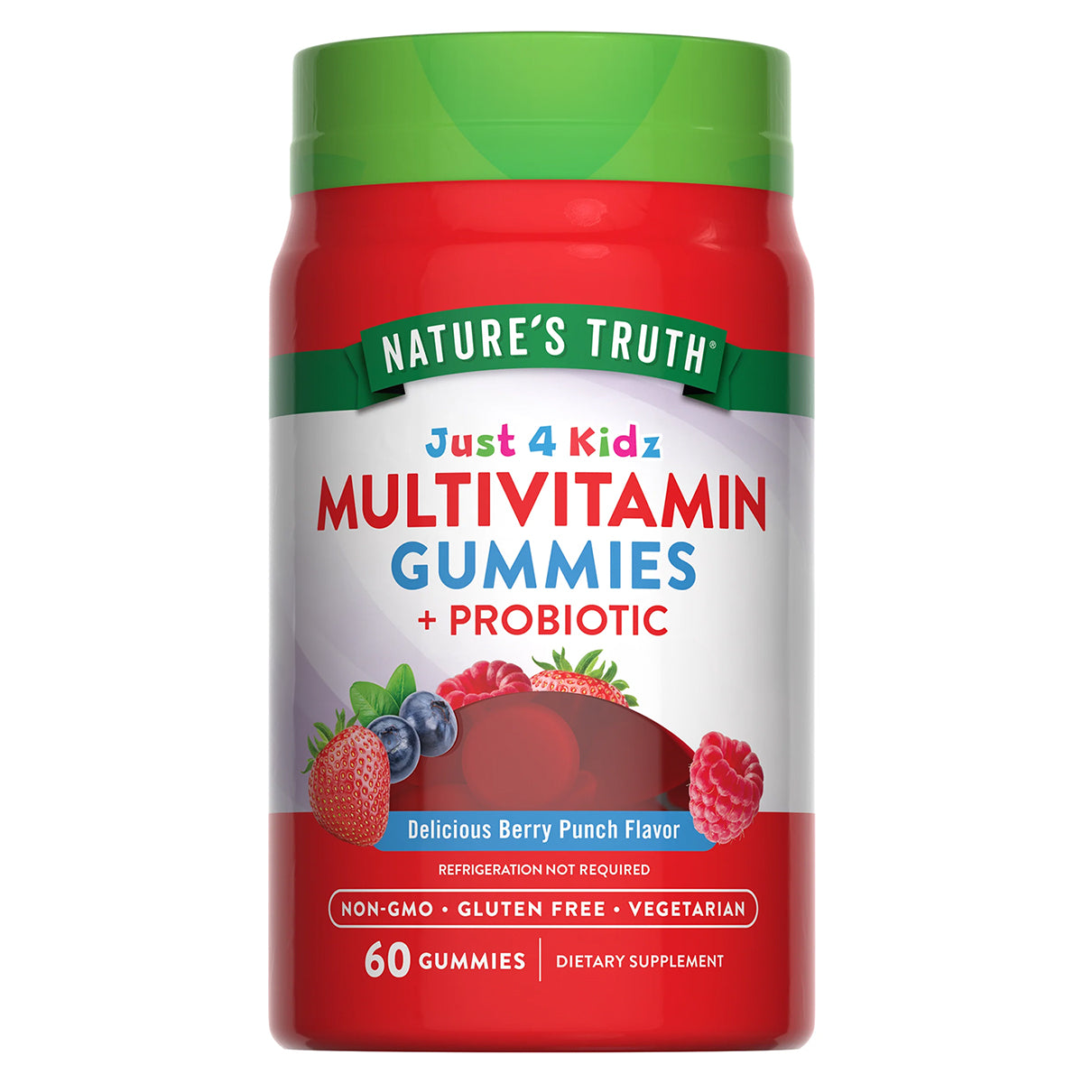 Nature's Truth Multivitamínico para niños con probióticos, 60 gomitas