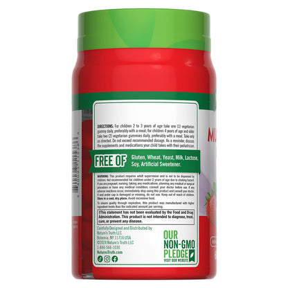 Nature's Truth Multivitamínico para niños con probióticos, 60 gomitas