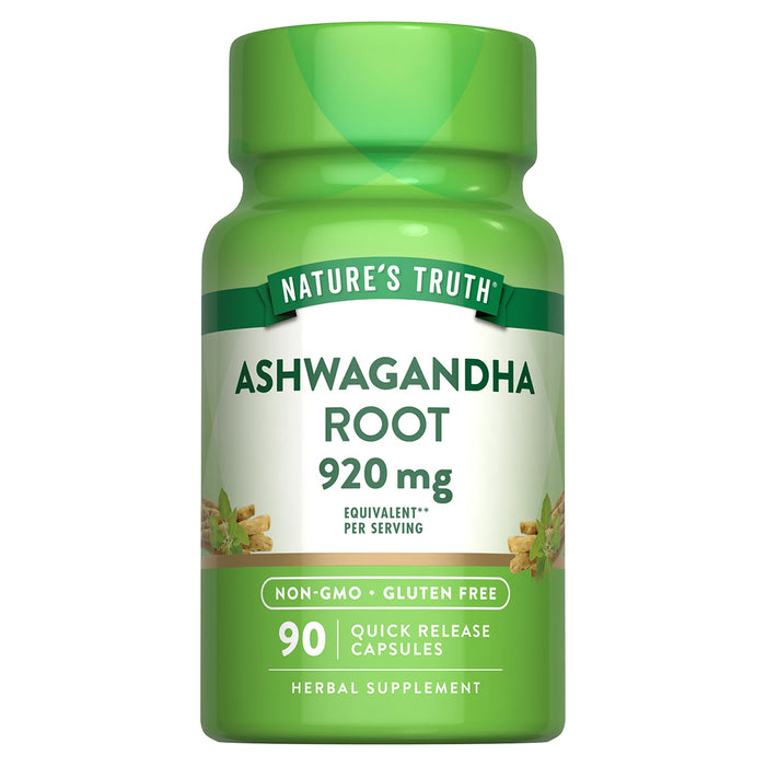 Nature's Suplemento Truth Raíz de Ashwagandha, 90 cápsulas