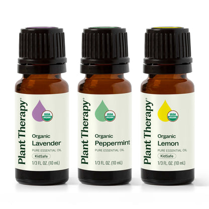 Plant Therapy Kit de Aceites De Lavanda, Limon Y Menta 3 Piezas