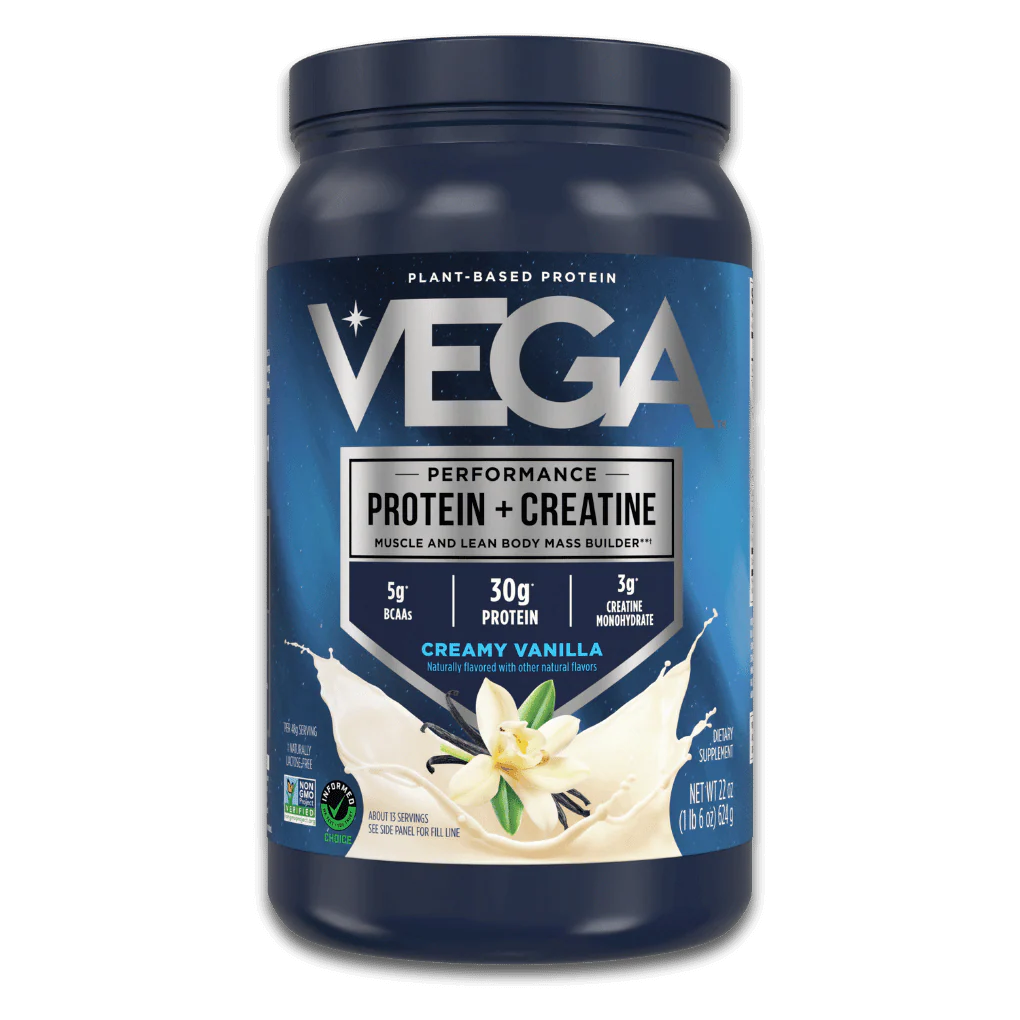 Vega Proteína + Creatina, 22oz (624g), sabor vainilla