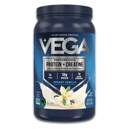 Vega Proteína + Creatina, 22oz (624g), sabor vainilla