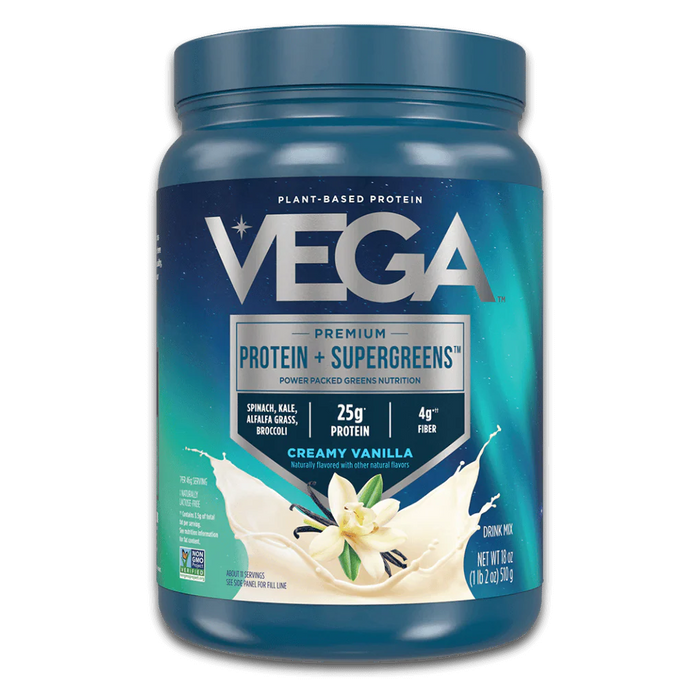 Vega Protein + Supergreens Proteína Sabor Vainilla 510 g