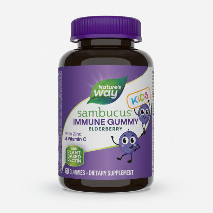 Nature's Way Sambucus Kids Suplemento de Saúco, 60 gomitas