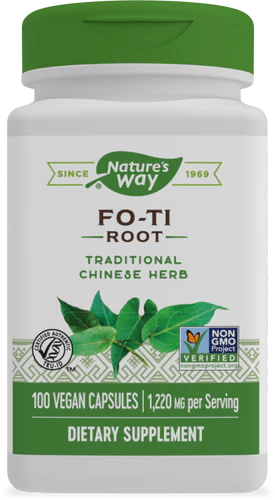 Nature's Way Suplemento de Raíz Fo-Ti 1220mg, 100 cápsulas