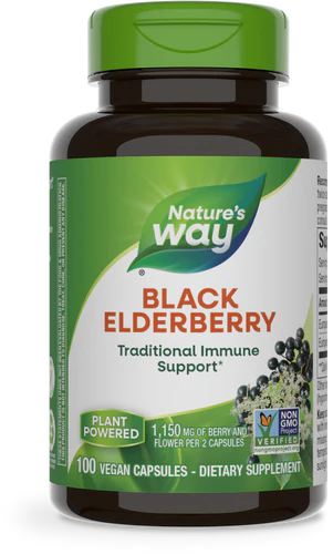 Nature's Way Suplemento de Sauco Negro 1150 mg, 100 cápsulas