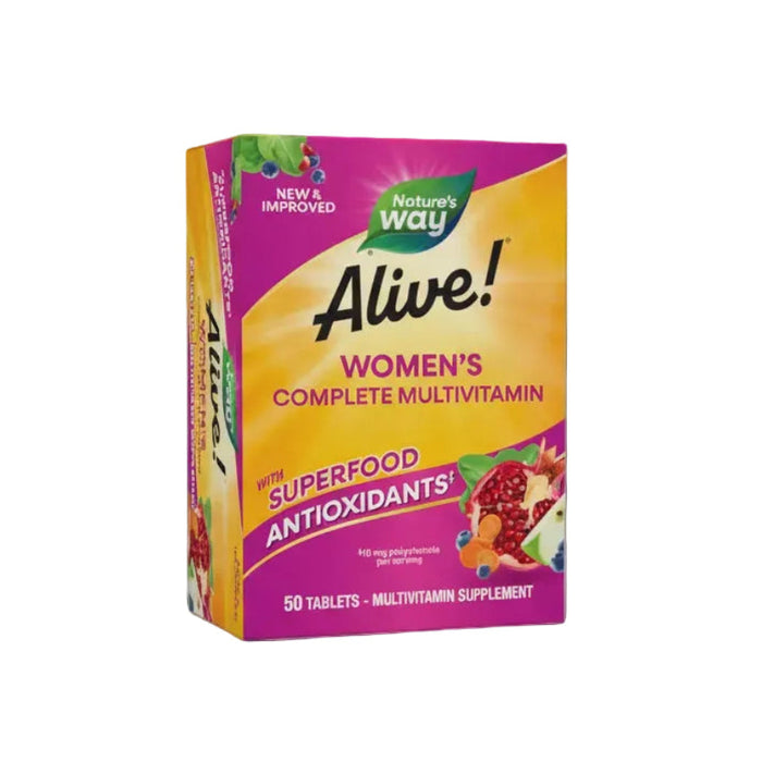 Nature's Way Alive! Multivitamínico Completo para Mujeres, 50 tabletas