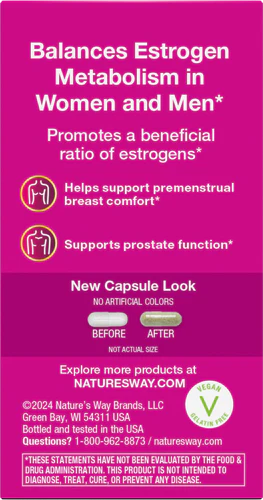 Nature's Way Suplemento DIM-Plus Diindolilmetano, 60 cápsulas