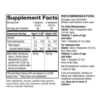 Nature's Way SuplementoSambucus Jarabe Inmune Tradicional, 8fl oz (240 ml)