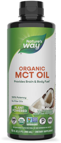 Nature's Way Suplemento Aceite MCT Orgánico, 16 fl OZ (480ml)