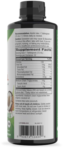 Nature's Way Suplemento Aceite MCT Orgánico, 16 fl OZ (480ml)