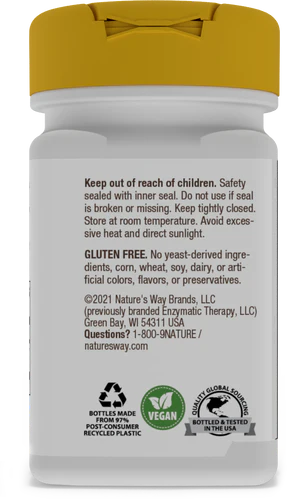 Nature's Way Suplemento de GABA 250 mg, 60 cápsulas