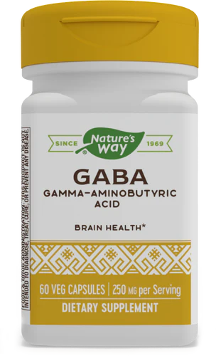 Nature's Way Suplemento de GABA 250 mg, 60 cápsulas