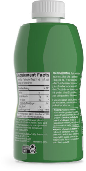 Nature's Way Suplemento Hierro líquido, 16 fl oz (480 ml)