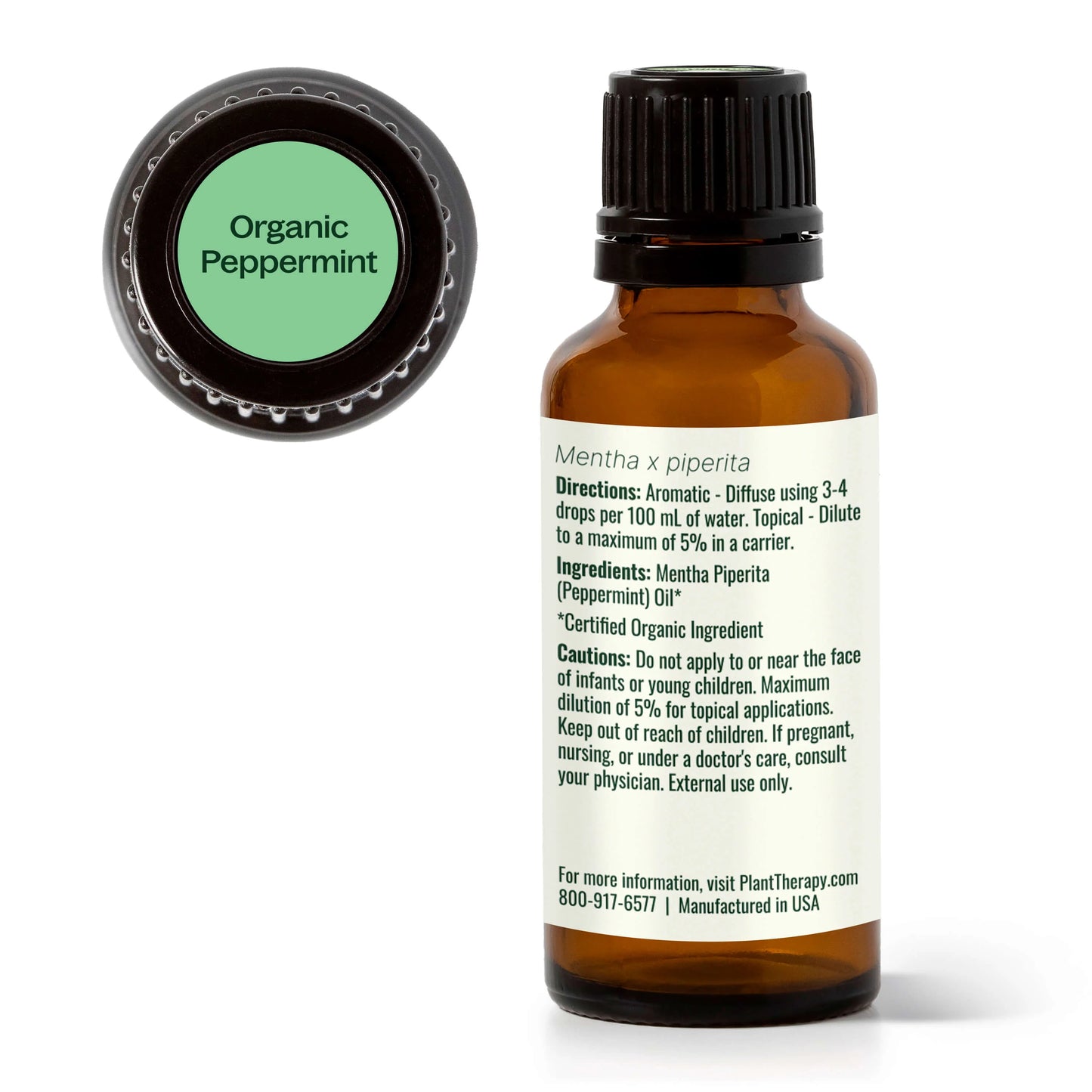 Plant Therapy Aceite esencial de menta orgánica 30 Ml
