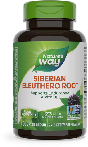 Nature's Way Suplemento de Eleuthero siberiano 1275 mg, 100 cápsulas