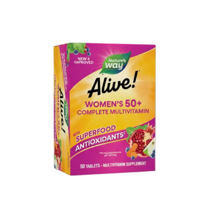 Nature's Way Alive! Multivitamínico Completo 50+ para Mujeres, 50 tabletas