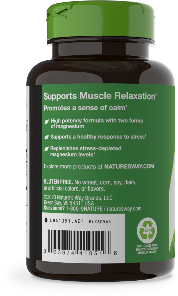 Nature's Way Suplemento Complejo de magnesio 500 mg, 100 cápsulas