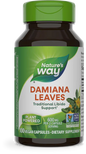 Nature's Way Suplemento Hojas de Damiana 600 mg, 100 cápsulas