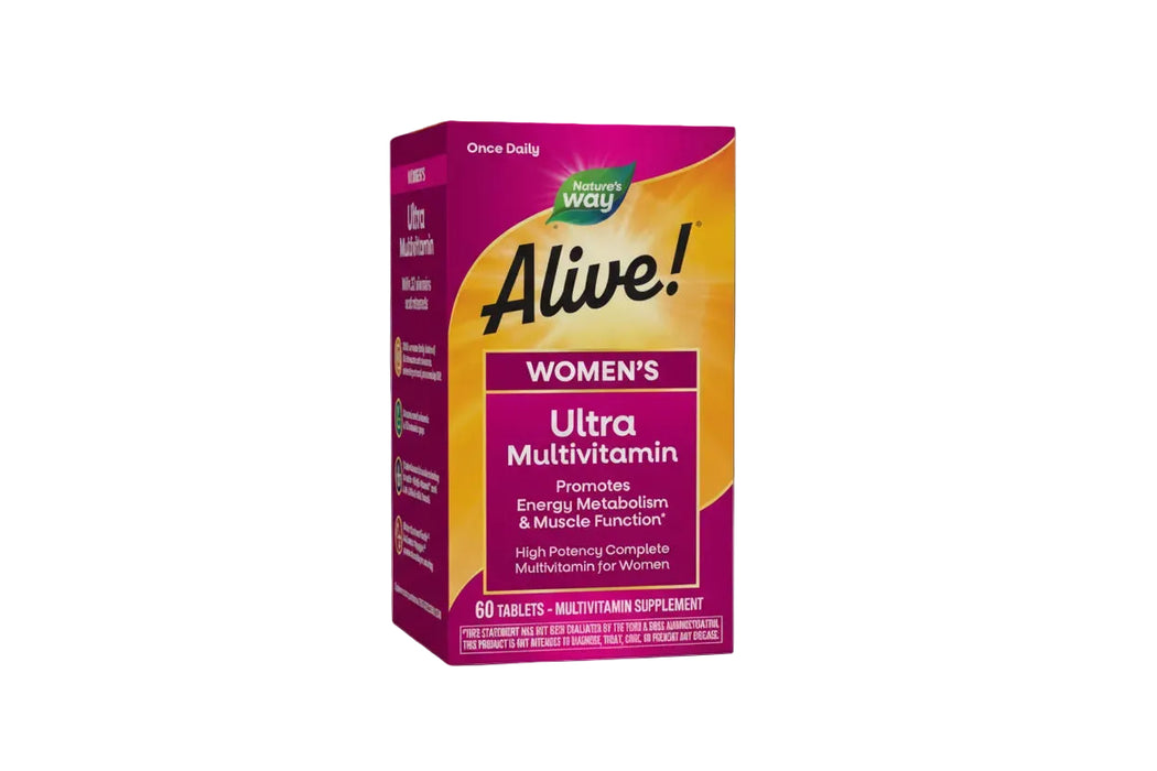 Naturue's Way Alive! Multivitamínico Ultra Multivitamínico para Mujeres, 60 tabletas