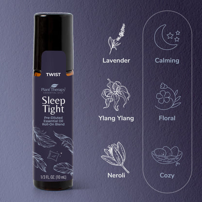 Plant Therapy Sleep Easy kit De Aceites Esenciales En Roll On 3 Piezas