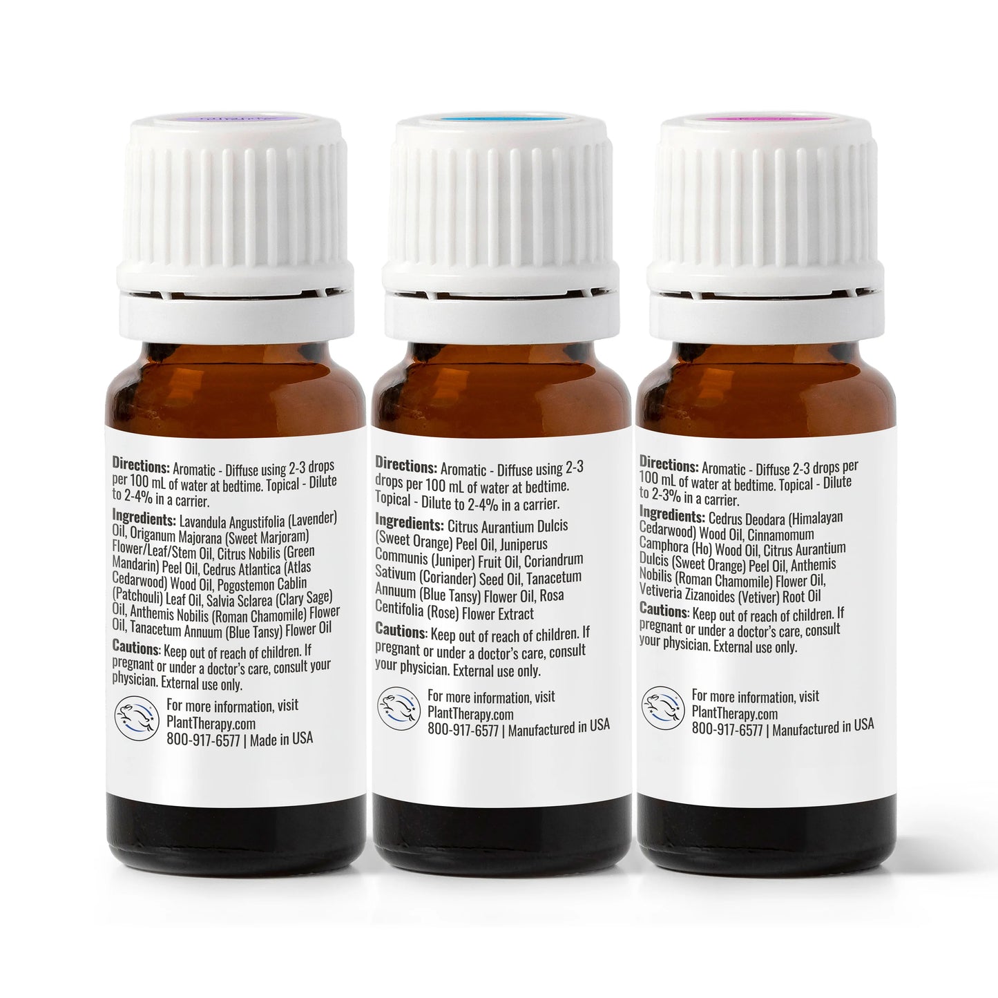 Plant Therapy Sleep Time Set De Aceites Esenciales, 3 Piezas