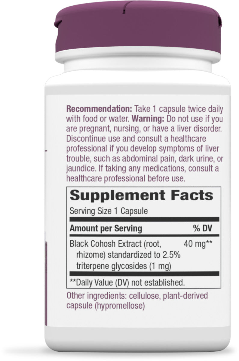 Nature's Way Suplemento Extracto Premium de Cohosh Negro 40 mg, 120 cápsulas
