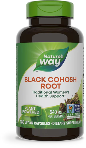 Nature's Way Suplemento Raíz de Cohosh Negro 540mg, 180 cápsulas