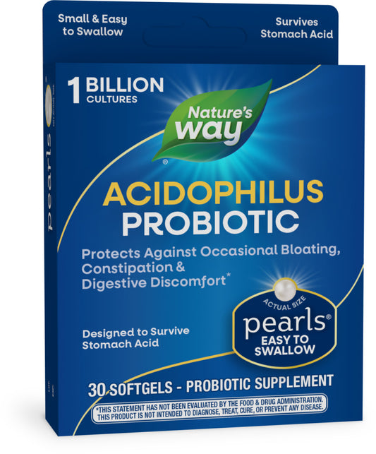 Nature's Way Perlas probióticas Acidophilus, 30 cápsulas
