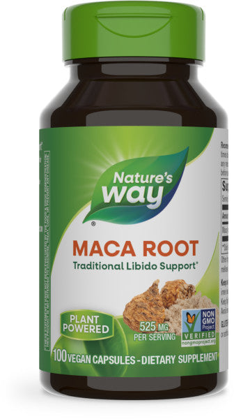 Nature's Way Suplemento Raíz de Maca 525 mg, 100 cápsulas