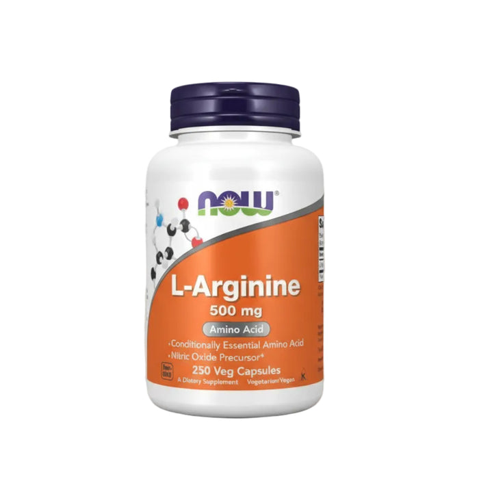 Now Suplemento Alimenticio L-Arginina 500 mg 250 Cápsulas