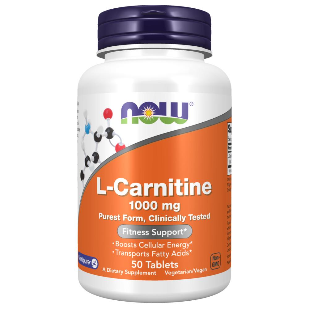 Suplemento Alimenticio de L-Carnitina Cont. 50 tabletas de 1 000 mg c/u
