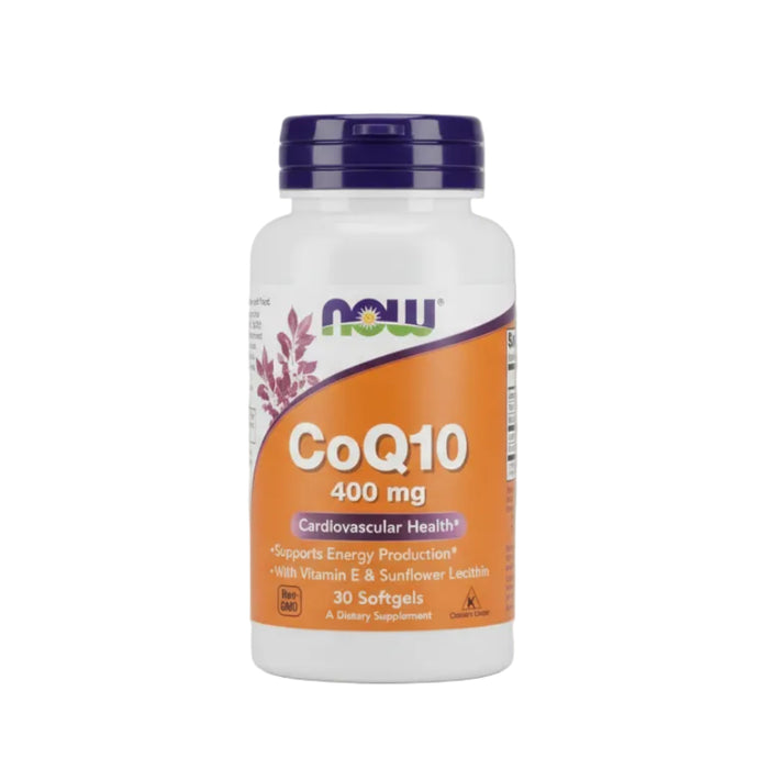 Now Suplemento de CoQ10 400mg, 30 cápsulas