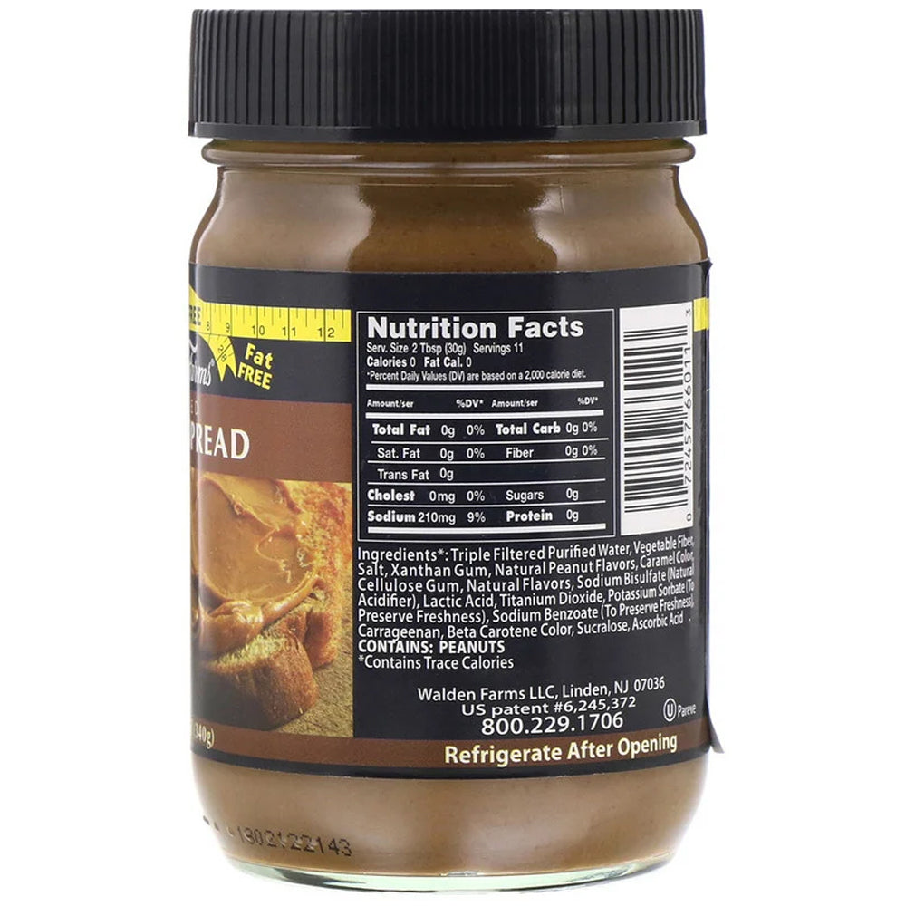 Walden Farms - Crema de Cacahuate Cremosa Sin Calorías 340g